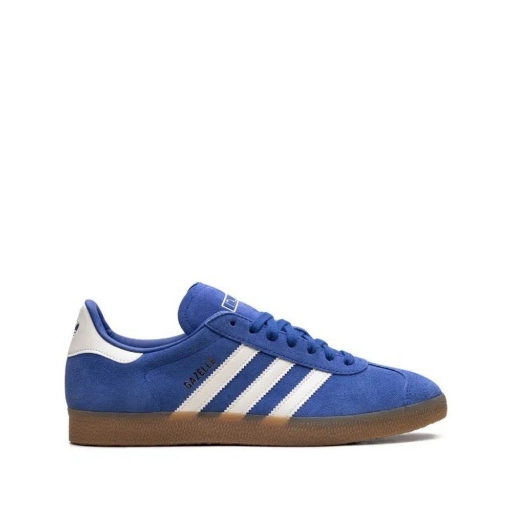 Adidas Gazelle Italia Men's Size 7 Suede Royal Blue/Gum ID3725‎ Italy